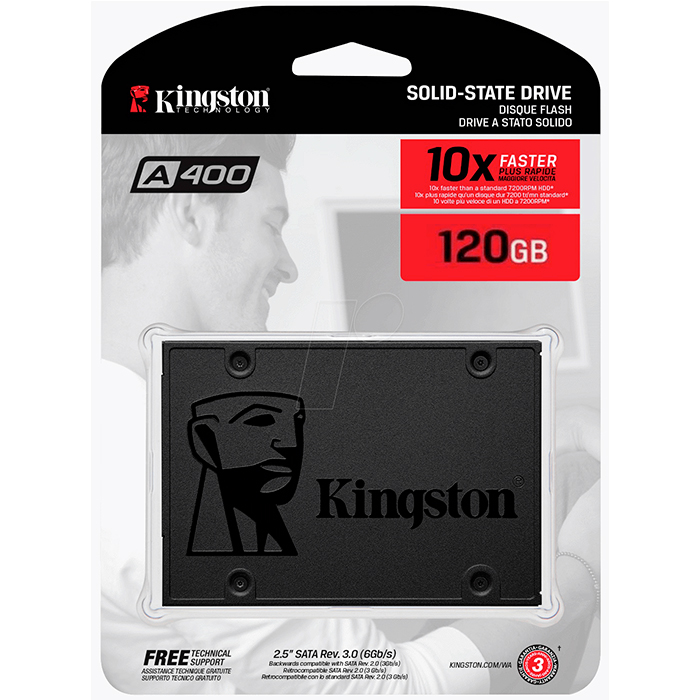 Tipo de almacenamiento Disco de estado solido 120 GB o superior